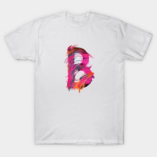 Colorful Painted Initial Letter B T-Shirt